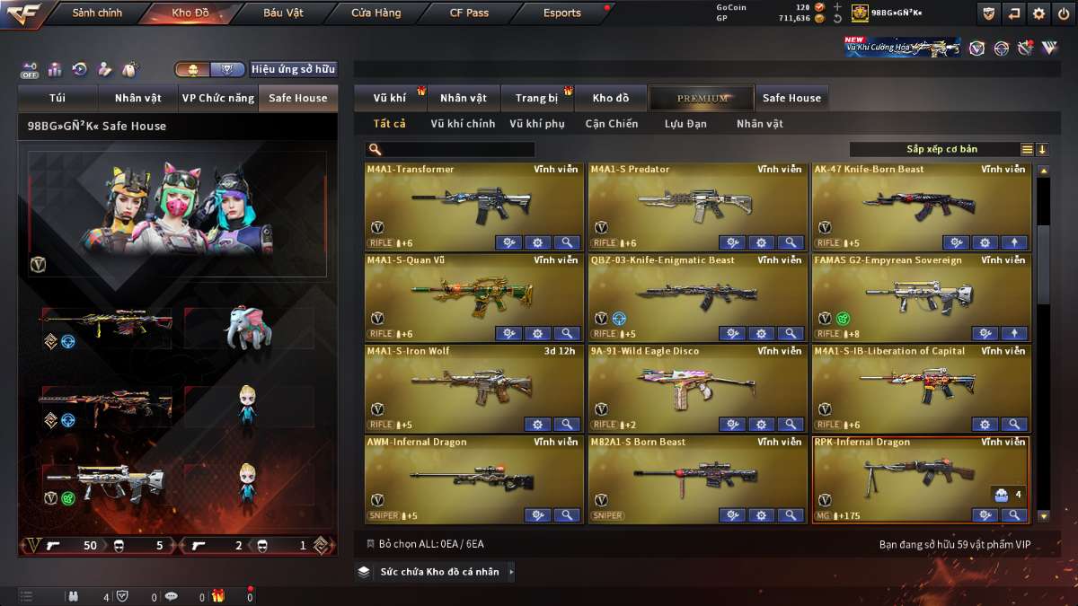 shop acc cf uy tin gia re